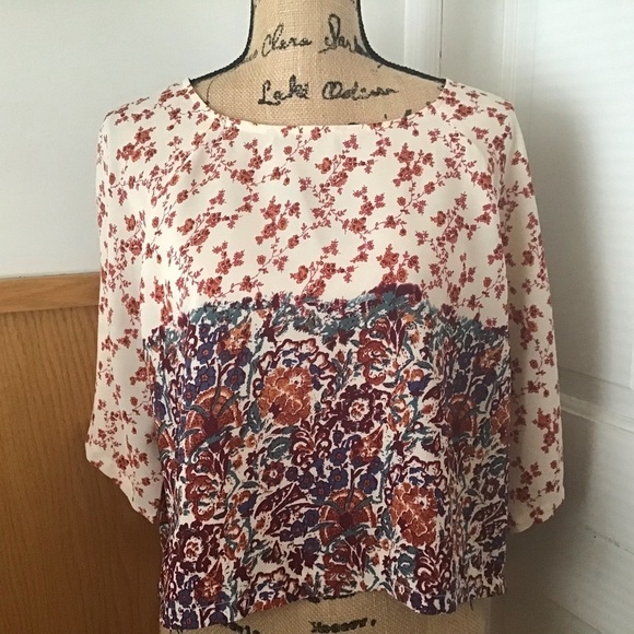 House of Harlow 1960 Ava Floral Boxy Crop Top - Picture 4 of 12